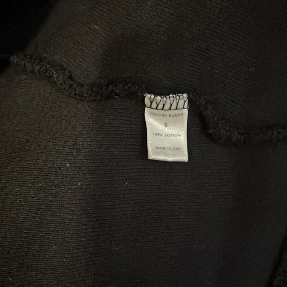 Calder Blake Black Sweater Open-Front Duster - Picture 3 of 6